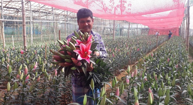 Delowar, owner of Momita Flowers